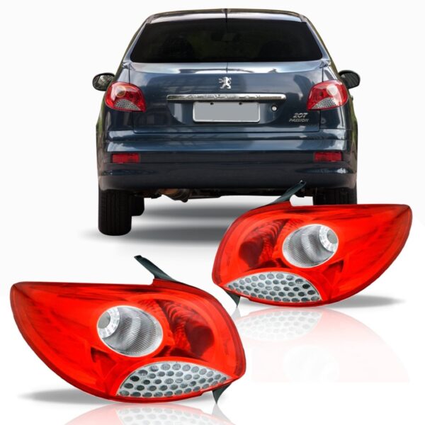 Lanterna 207 Passion Sedan 09 2010 11 12 2013 Fitam 1ª Linha Esquerdo