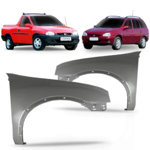 Paralama Corsa 96 97 98 99 2000 2001 Pick-up Wagon Lado Direito
