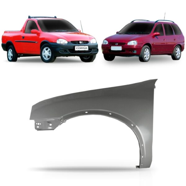Paralama Corsa 96 97 98 99 2000 2001 Pick-up Wagon Lado Esquerdo