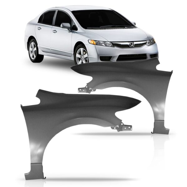 Paralama New Civic 2006 07 08 09 2010 2011 Esquerdo S/ Furo Esquerdo