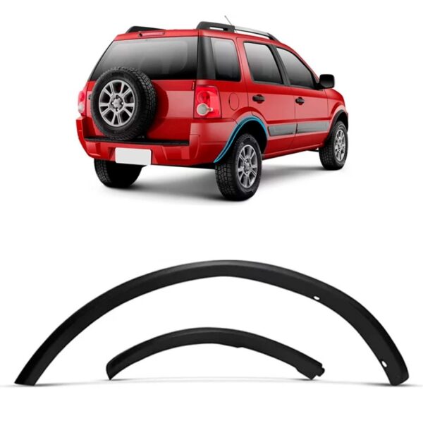 Moldura Roda Ecosport Traseira 2003 A 2012 Completa Lado Esquerdo
