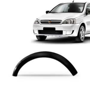 Moldura Alargador Paralama Corsa E Montana 03 08 12 Preto Lado Direito