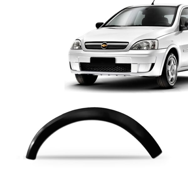 Moldura Alargador Paralama Corsa E Montana 03 08 12 Preto Lado Direito