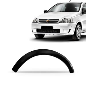 Moldura Alargador Paralama Corsa E Montana 03 08 12 Preto Lado Esquerdo