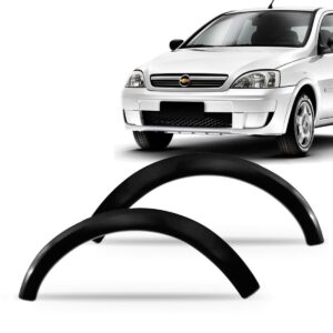 Moldura Alargador Paralama Corsa E Montana 03 08 12 Preto Lado Esquerdo