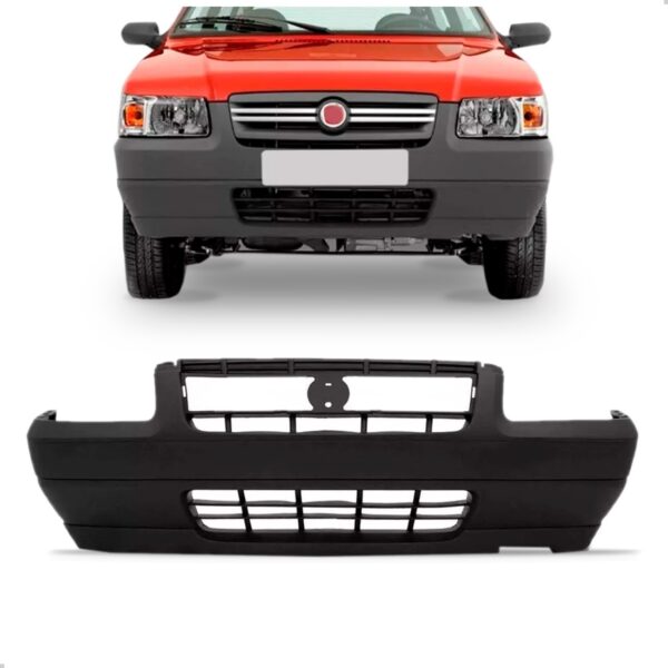 Parachoque Dianteiro Uno Mille 2004 A 2005 Texturizado Preto