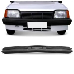 Parachoque Dianteiro Monza 1982 A 1990 Preto Com Lâmina