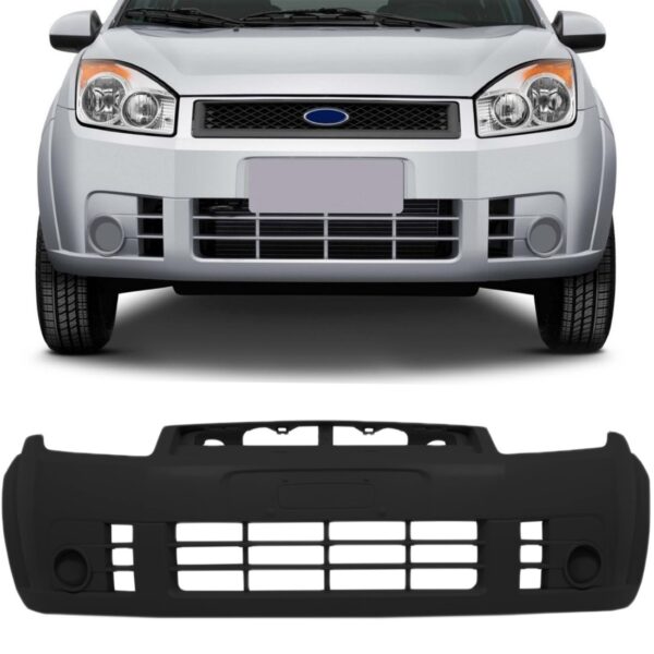 Parachoque Fiesta 2007 A 2010 C/furo 1a Linha Preto