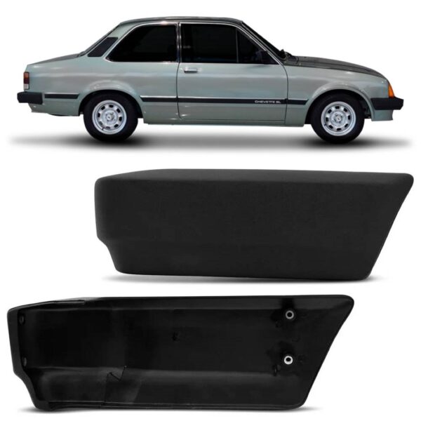 Ponteira Polaina Dianteira Chevette 1983 84 85 86 Preto Lado Direito