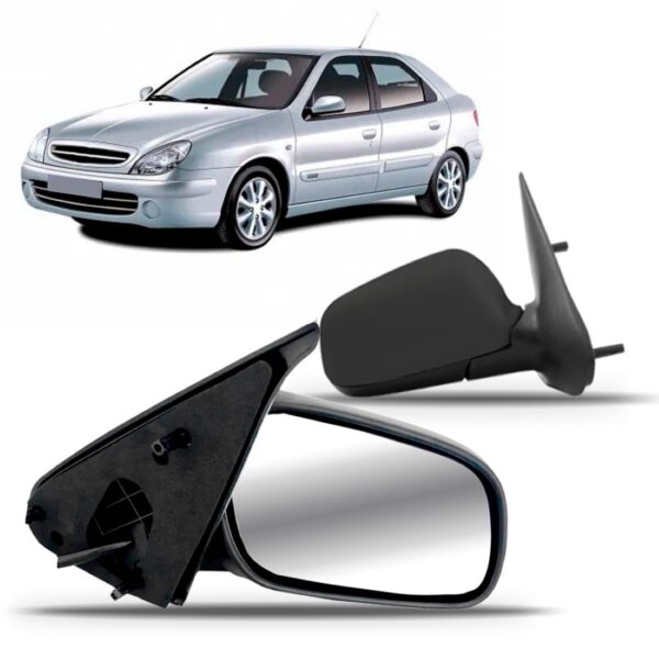 Retrovisor Para Citroen Xsara 1997 A 2001 Controle Esquerdo