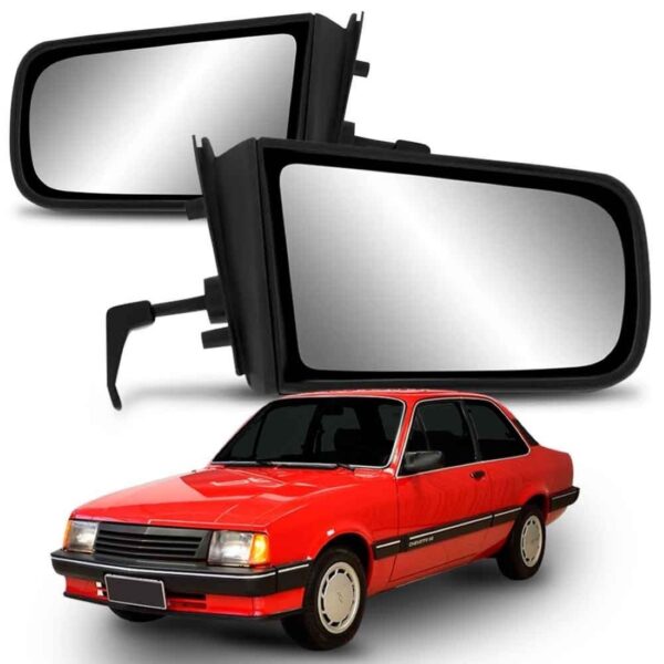 Retrovisor Chevette 1987 88 89 90 91 1994 Manual Com Espelho Lado Direito