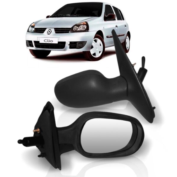 Retrovisor Clio 1999 00 01 02 03 04 05 06 07 08 09 10 Manual Lado Direito