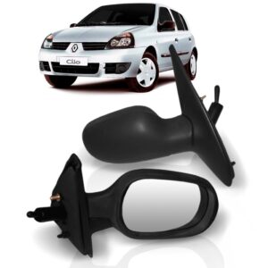 Retrovisor Clio 99 00 01 02 03 04 05 06 07 08 09 10 Manual- Esquerdo