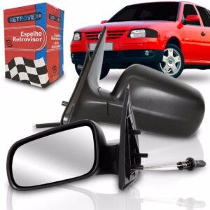Retrovisor Gol G3 City 4 Portas 1999 A 2003 Com Controle Lado Esquerdo