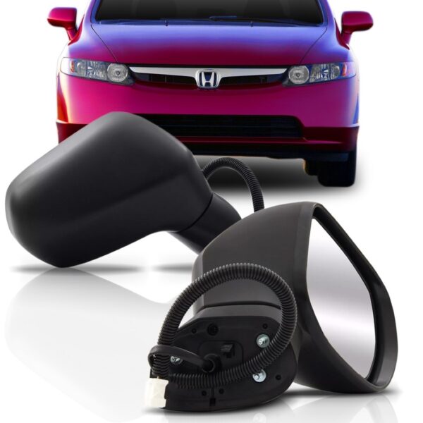 Retrovisor New Civic 2006 2007 2008 2009 Sem Pisca. Lado Direito