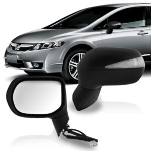 Retrovisor New Civic 2007 2008 2009 2010 2011 Com Sinaleira Lado Esquerdo