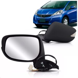 Retrovisor New Fit 2009 2010 2011 2012 2013 Com Pisca Lado Esquerdo