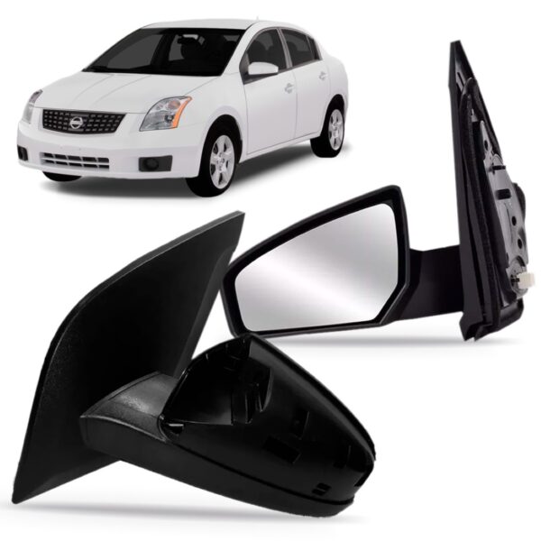 Retrovisor Sentra 2007 2008 2009 2010 Elétrico Sem Capa Lado Esquerdo