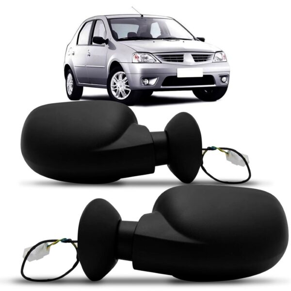 Retrovisor Logan 2007 A 2008 Eletrico Pequeno Lado Esquerdo