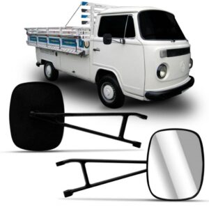 Retrovisor Fixo Kombi Cabrita 1978 Até 1996 Com Pé. Lado Direito