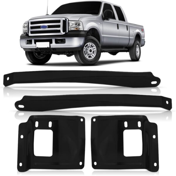 Jogo Suporte Do Parachoque F250 F350 2006 A 2013 Dianteiro