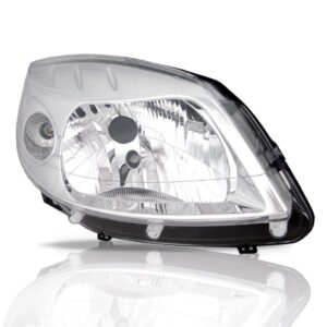 Farol Sandero 2007 2008 2009 2010 Cromado 1ª Linha - Direito/passageiro