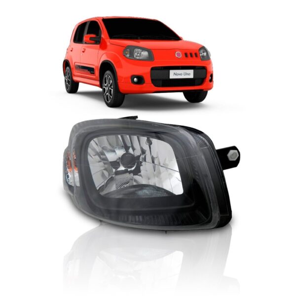 Farol Para Uno Way 10 11 2012 13 2014 Mascara Negra 1ª Linha Direito/passageiro
