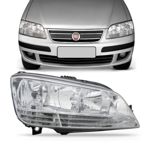 Farol Idea 2005 2006 2007 2008 2009 2010 Cromado 1ª Linha Direito/passageiro