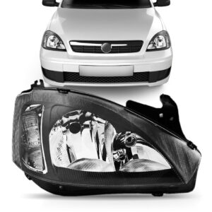 Farol Corsa Montana 08 2009 2010 2011 Mascara Negra 1ª Linha Direito/passageiro