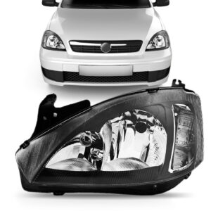 Farol Corsa Montana 08 2009 2010 2011 Mascara Negra 1ª Linha - Esquerdo/motorista