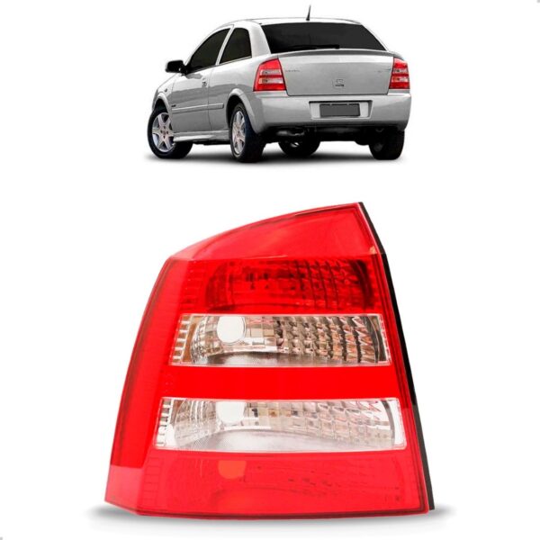 Lanterna Traseira Astra 03 04 05 A 12 Bicolor Hatch 1ª Linha Esquerdo Vermelho