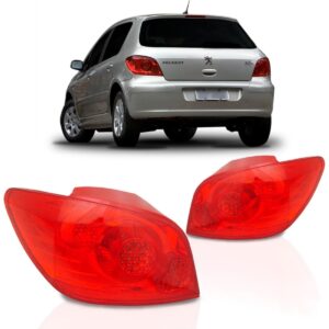 Lanterna Traseira 307 Peugeot 2007 08 09 10 2011 Hatch Lado Esquerdo