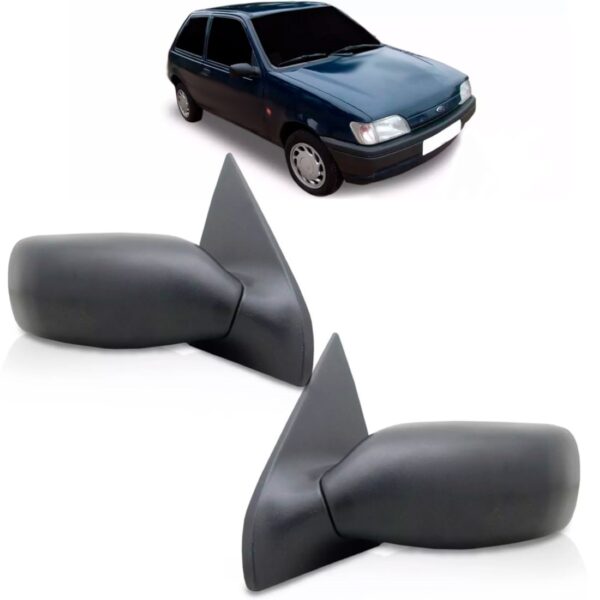 Retrovisor Fiesta 1993 1994 1995 Com Controle Manual- Lado Direito