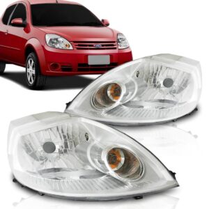 Farol Ford Ka 08 09 10 2011 2012 2013 2014 Cromado 1ª Linha Direito/passageiro