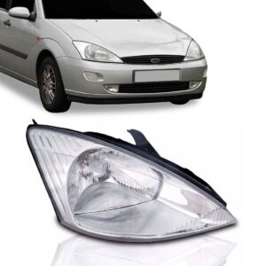 Farol Para Ford Focus 1998 1999 00 01 02 03 Simples 1ª Linha Direito/passageiro