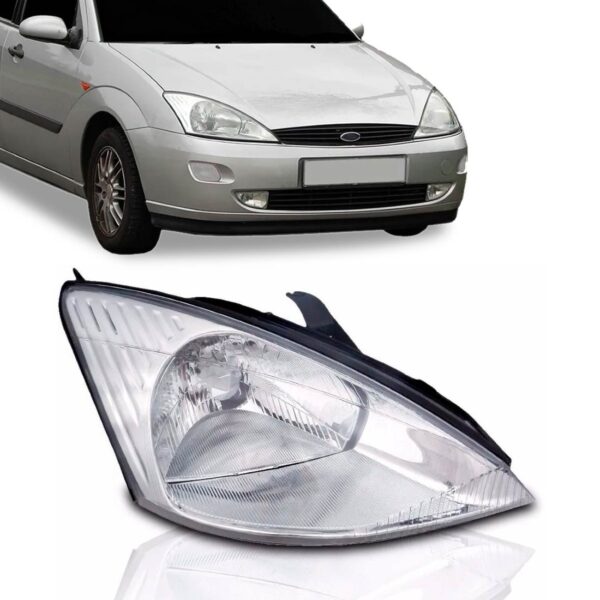 Farol Para Ford Focus 1998 1999 00 01 02 03 Simples 1ª Linha Direito/passageiro