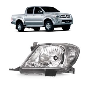 Farol Hilux Srv 2009 A 2011 Foco Simples Pisca Cristal Le Esquerdo/motorista