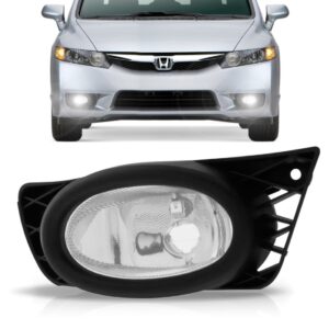 Farolete De Milha Neblina New Civic 09 10 11 Honda 1ª Linha Transparente