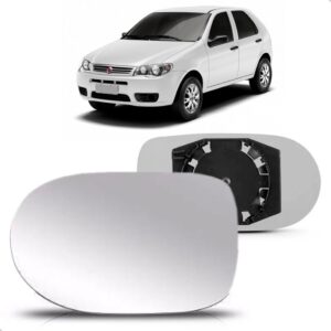 Lente Retrovisor Palio Economy Com Base 11 A 14 Grande Lado Direito