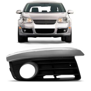 Moldura Milha Jetta 07 08 09 10 Com Auxiliar Friso Cromado Lado Direito