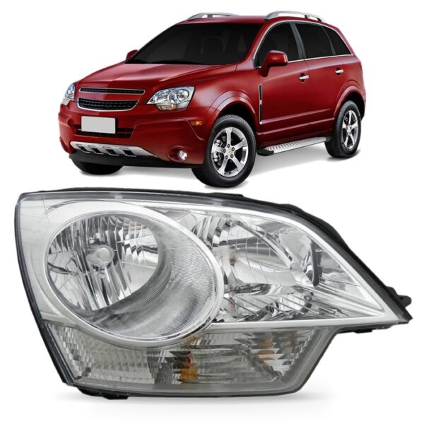 Farol Captiva 2008 2009 2010 2011 Cromado 1ª Linha Direito/passageiro