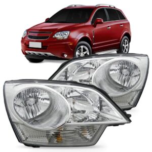 Farol Captiva 2008 2009 2010 2011 Cromado 1ª Linha Esquerdo/motorista