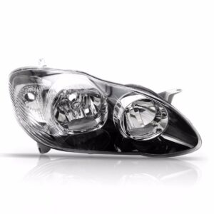 Farol Corolla Fielder 03 04 05 06 07 Mascara Negra 1ª Linha Direito/passageiro