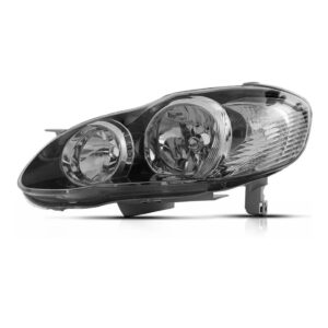 Farol Corolla Fielder 03 04 05 06 07 Mascara Negra 1ª Linha Esquerdo/motorista
