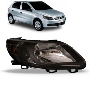 Farol Gol G5 Gv Máscara Negra Saveiro Voyage 2009 A 2014 Lado Direito