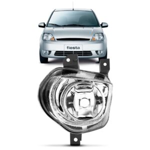 Farol Milha Auxiliar Fiesta 2003 2004 2005 06 2007 1ª Linha - - Esquerdo Motorista