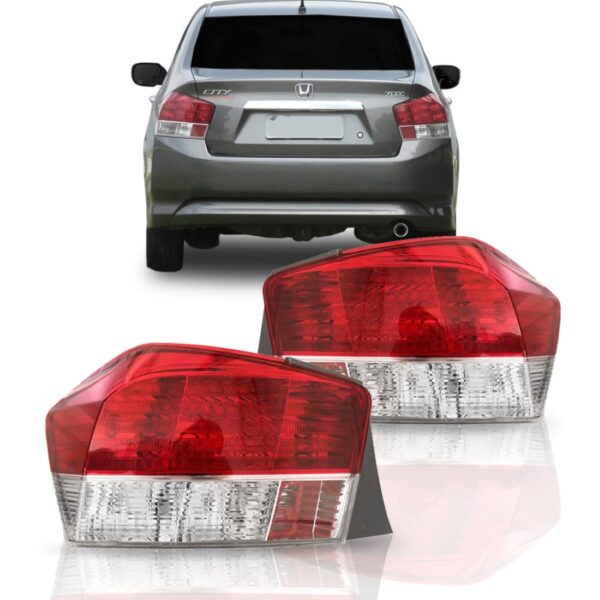 Lanterna Traseira Honda City 2009 2010 2011 2012 Esquerda Esquerdo Bicolor