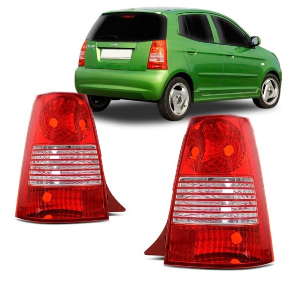 Lanterna Kia Picanto 2005 2006 2007 Traseira Frisada Direito Direito Vermelho
