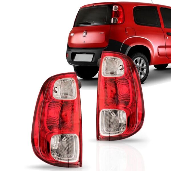 Lanterna Traseira Fiat Uno Vivace 2010 2011 2012 Bicolor Lado Esquerdo