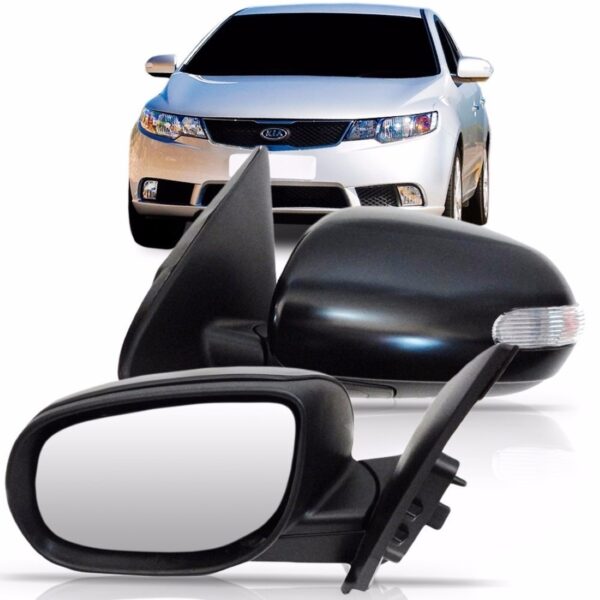 Retrovisor Para Kia Cerato  2009 10 2011 Com Pisca Esquerdo